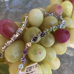 Women's WG Rhodium Over SS 7.25 Designer Bracelet